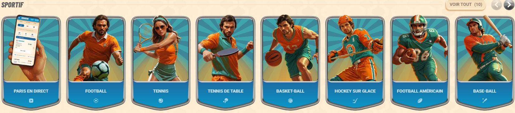 Paris sportifs Vegasino